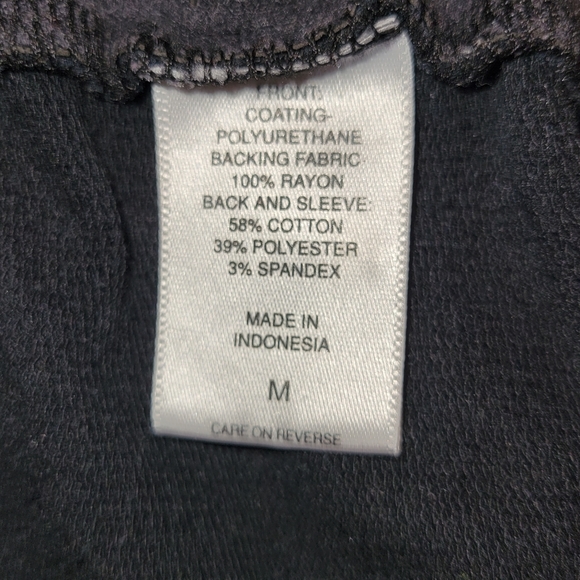 NY & Co. Women's Faux Leather Sweater Size Medium - Picture 4 of 4